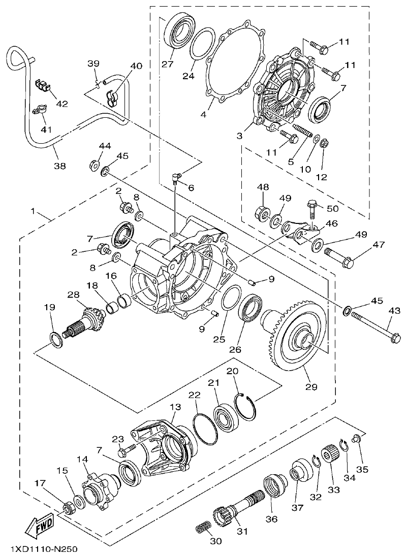 Yamaha VIKING1XP9_2014 DRIVE SHAFT parts diagram